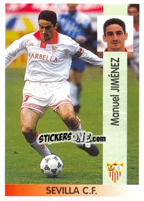 Sticker Manuel Jiménez Jiménez - Liga Spagnola 1996-1997 n. 215 - Panini