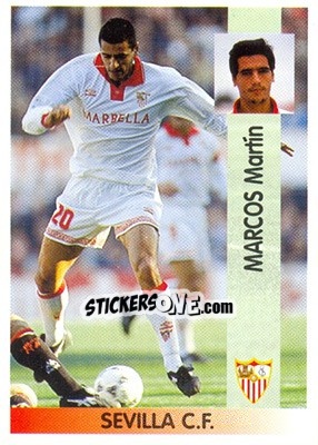 Cromo Marcos Martín de la Fuente Martín-Francés - Liga Spagnola 1996-1997 - Panini