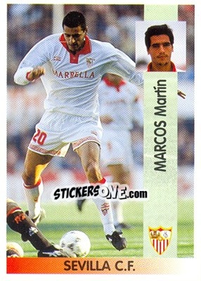 Sticker Marcos Martín de la Fuente Martín-Francés - Liga Spagnola 1996-1997 n. 218 - Panini