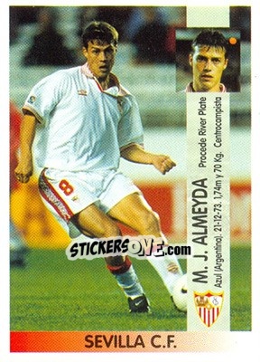 Sticker Matías Jesús Almeyda - Liga Spagnola 1996-1997 n. 220a - Panini