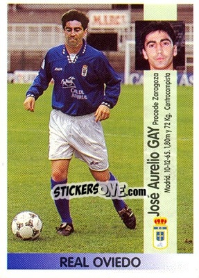 Cromo José Aurelio Gay López - Liga Spagnola 1996-1997 - Panini