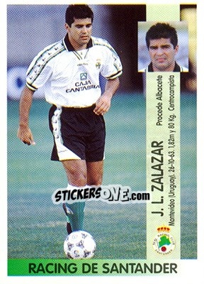 Sticker José Luis Zalazar Rodríguez - Liga Spagnola 1996-1997 n. 263a - Panini