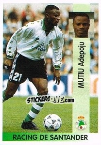 Cromo Adepoju Mutiu - Liga Spagnola 1996-1997 - Panini
