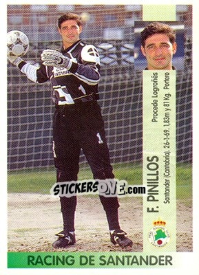 Cromo Francisco Javier Pinillos Fernández - Liga Spagnola 1996-1997 - Panini