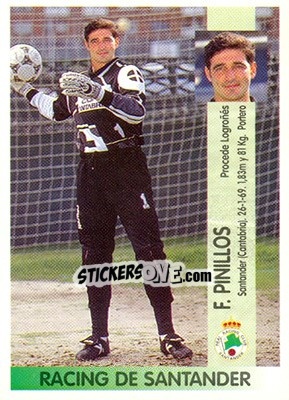 Sticker Francisco Javier Pinillos Fernández - Liga Spagnola 1996-1997 n. 272a - Panini