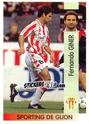 Sticker Fernando Giner Gil - Liga Spagnola 1996-1997 - Panini