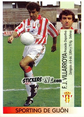 Cromo Francisco Javier Pérez Villarroya - Liga Spagnola 1996-1997 - Panini