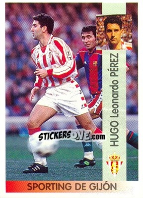 Cromo Hugo Leonardo Pérez - Liga Spagnola 1996-1997 - Panini