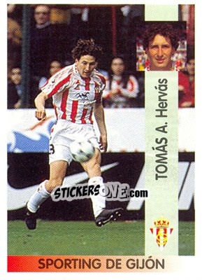 Cromo Tomás Alberto Hervás Girón - Liga Spagnola 1996-1997 - Panini