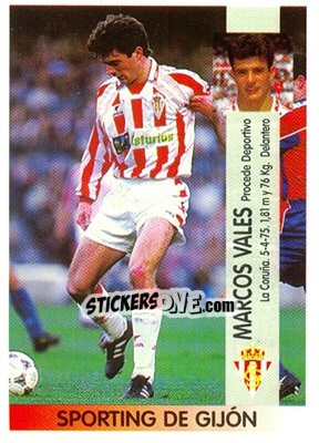 Figurina Marcos Vales Illanes - Liga Spagnola 1996-1997 - Panini