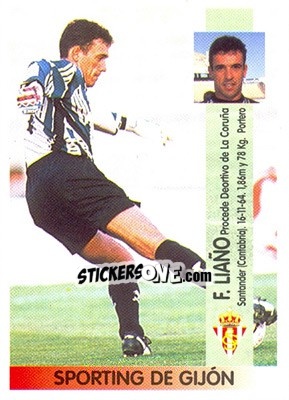 Figurina Francisco Liaño Fernández - Liga Spagnola 1996-1997 - Panini
