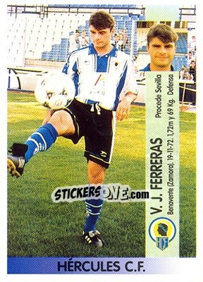 Cromo Víctor Javier Ferreras Quintanilla - Liga Spagnola 1996-1997 - Panini