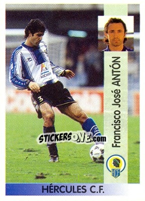 Cromo Francisco José Antón Lledó - Liga Spagnola 1996-1997 - Panini