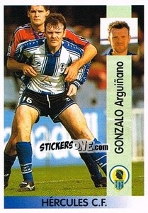 Sticker Gonzalo Arguiñano Elezkano - Liga Spagnola 1996-1997 - Panini