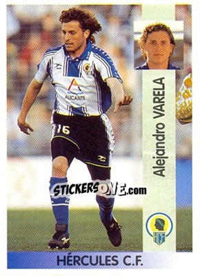Sticker Alejandro Varela López - Liga Spagnola 1996-1997 n. 299 - Panini