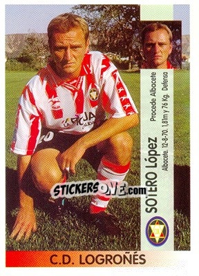 Cromo Sotero López Clemente - Liga Spagnola 1996-1997 - Panini