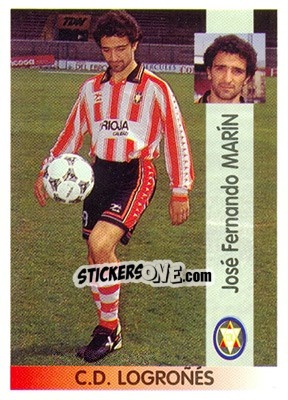 Sticker José Fernando Marín Abizanda - Liga Spagnola 1996-1997 n. 312 - Panini