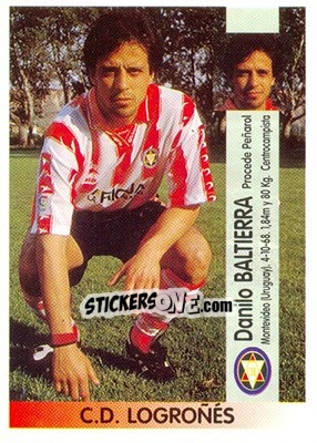 Sticker Danilo Baltierra Cravia - Liga Spagnola 1996-1997 - Panini