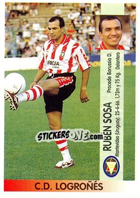 Sticker Rubén Sosa Ardáiz - Liga Spagnola 1996-1997 n. 318A - Panini