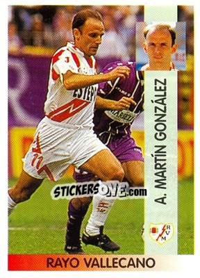 Cromo Ángel Martín González - Liga Spagnola 1996-1997 n. 325 - Panini