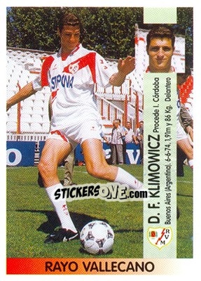 Sticker Diego Fernando Klimowicz - Liga Spagnola 1996-1997 n. 331a - Panini
