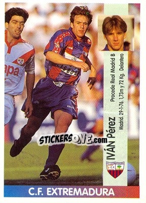 Sticker Iván Pérez Muñoz - Liga Spagnola 1996-1997 n. 348a - Panini