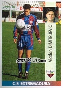 Sticker Vladan Dimitrijevic - Liga Spagnola 1996-1997 - Panini