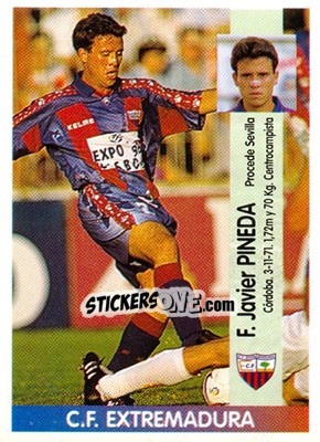 Sticker Francisco Javier Carpio Pineda - Liga Spagnola 1996-1997 n. 351b - Panini