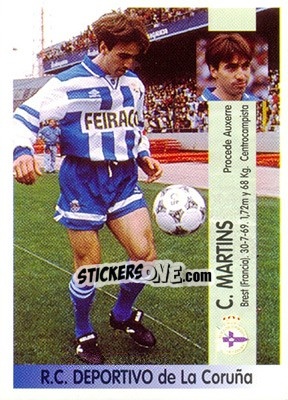 Sticker Corentin Da Silva Martins (Coruña) - Liga Spagnola 1996-1997 n. 354 - Panini