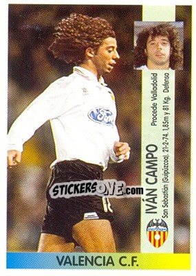 Sticker Iván Campo Ramos (Valencia) - Liga Spagnola 1996-1997 - Panini