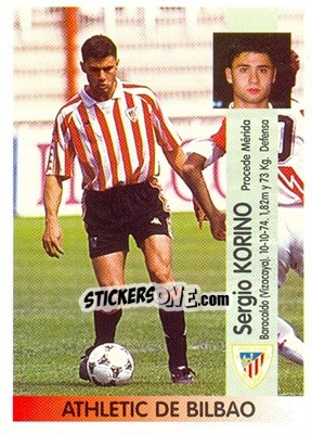 Cromo Sergio Corino Ramón (At. Bilbao) - Liga Spagnola 1996-1997 - Panini