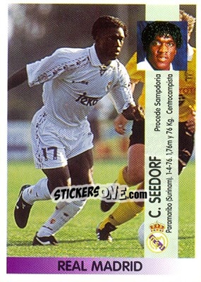 Sticker Clarence Seedorf (R. Madrid) - Liga Spagnola 1996-1997 - Panini