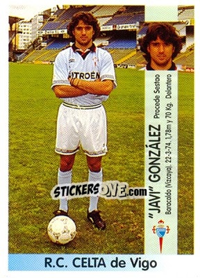 Sticker Javier González Gómez (Celta) - Liga Spagnola 1996-1997 n. 367 - Panini