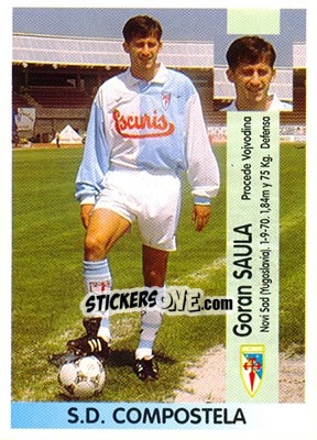 Sticker Goran Saula (Compostela) - Liga Spagnola 1996-1997 - Panini