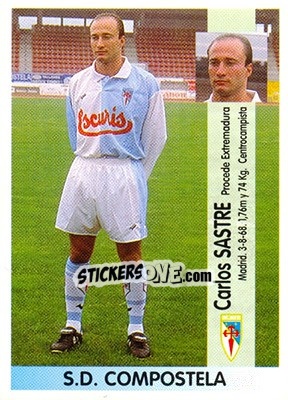 Cromo Carlos Sastre Varela (Compostela) - Liga Spagnola 1996-1997 n. 369 - Panini