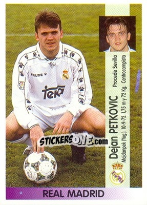 Sticker Dejan Petkovic (R. Madrid) - Liga Spagnola 1996-1997 - Panini