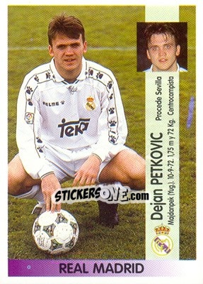 Sticker Dejan Petkovic (R. Madrid) - Liga Spagnola 1996-1997 n. 371 - Panini