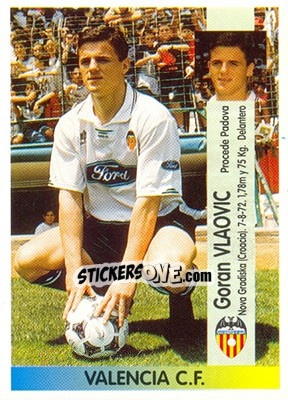 Sticker Goran Vlaovic (Valencia) - Liga Spagnola 1996-1997 - Panini