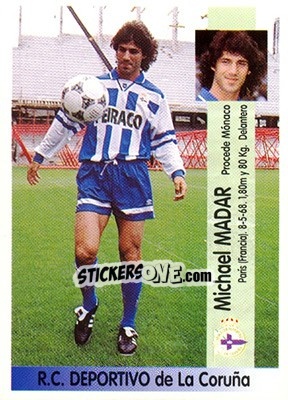 Cromo Mickael Madar (Coruña) - Liga Spagnola 1996-1997 - Panini