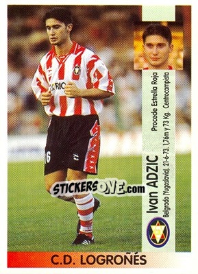 Sticker Ivan Adzic (Logroñes) - Liga Spagnola 1996-1997 - Panini
