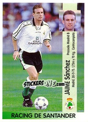 Cromo Jaime Sánchez Fernández (Santander) - Liga Spagnola 1996-1997 - Panini