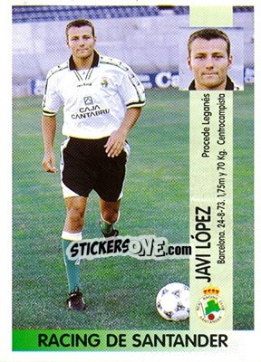Figurina Francisco Javier López Aguilera (Santander) - Liga Spagnola 1996-1997 - Panini