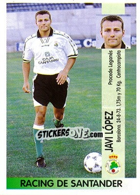 Sticker Francisco Javier López Aguilera (Santander) - Liga Spagnola 1996-1997 n. 390 - Panini