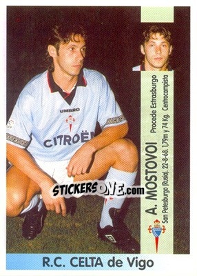 Sticker Aleksandr Vladimirovich Mostovoi (Celta) - Liga Spagnola 1996-1997 n. 394 - Panini