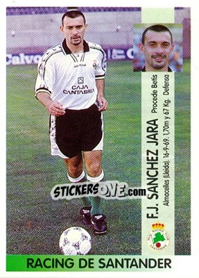 Sticker Francesc Xavier Sànchez Jara (Santander) - Liga Spagnola 1996-1997 - Panini