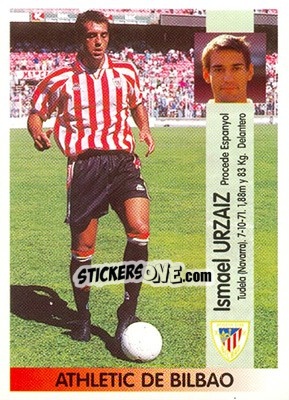 Cromo Ismael Urzaiz Aranda (Ath. Bilbao) - Liga Spagnola 1996-1997 - Panini