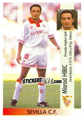 Cromo Mirsad Hibic (Sevilla) - Liga Spagnola 1996-1997 - Panini