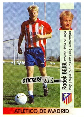 Figurina Radek Bejbl (At. Madrid) - Liga Spagnola 1996-1997 - Panini