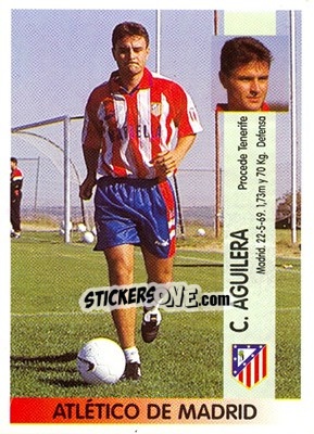Sticker Juan Carlos Aguilera Martín (At. Madrid) - Liga Spagnola 1996-1997 - Panini