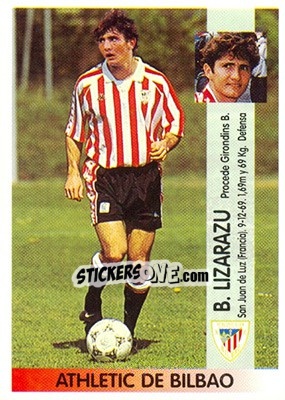 Cromo Bixente Lizarazu (Ath. Bilbao) - Liga Spagnola 1996-1997 - Panini